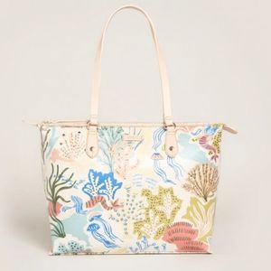 Spartina Zip Travel Tote Mermaid Sea NWT